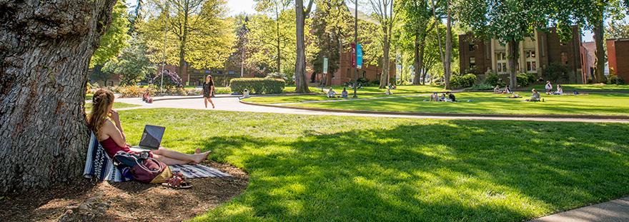 SPU campus in the spring